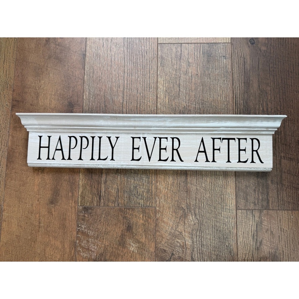 Happily Ever After‎ Wood Sign Farmhouse Wedding Wall Decor Driftwood Designs